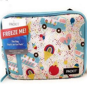 Kids Freezable Lunch Box - Colorful Ice Cream Design